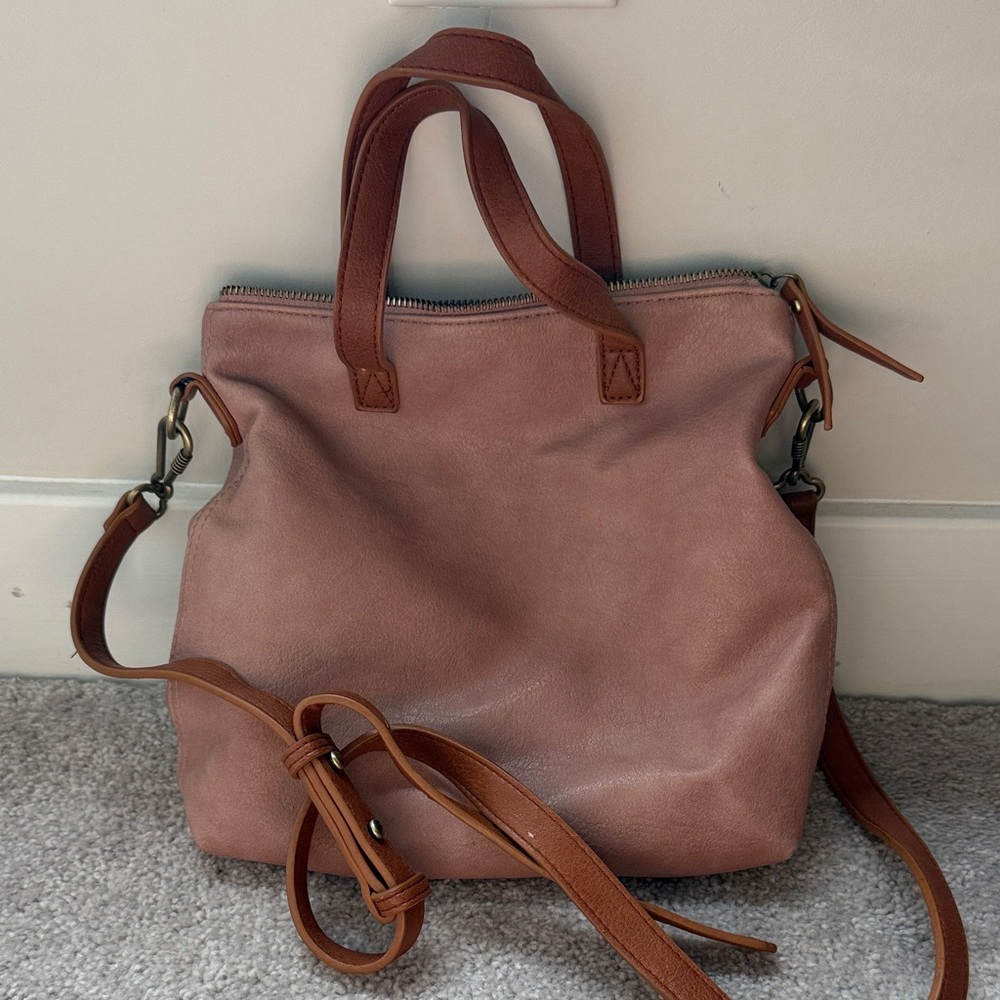 Elegant Brown Leather Tote Bag